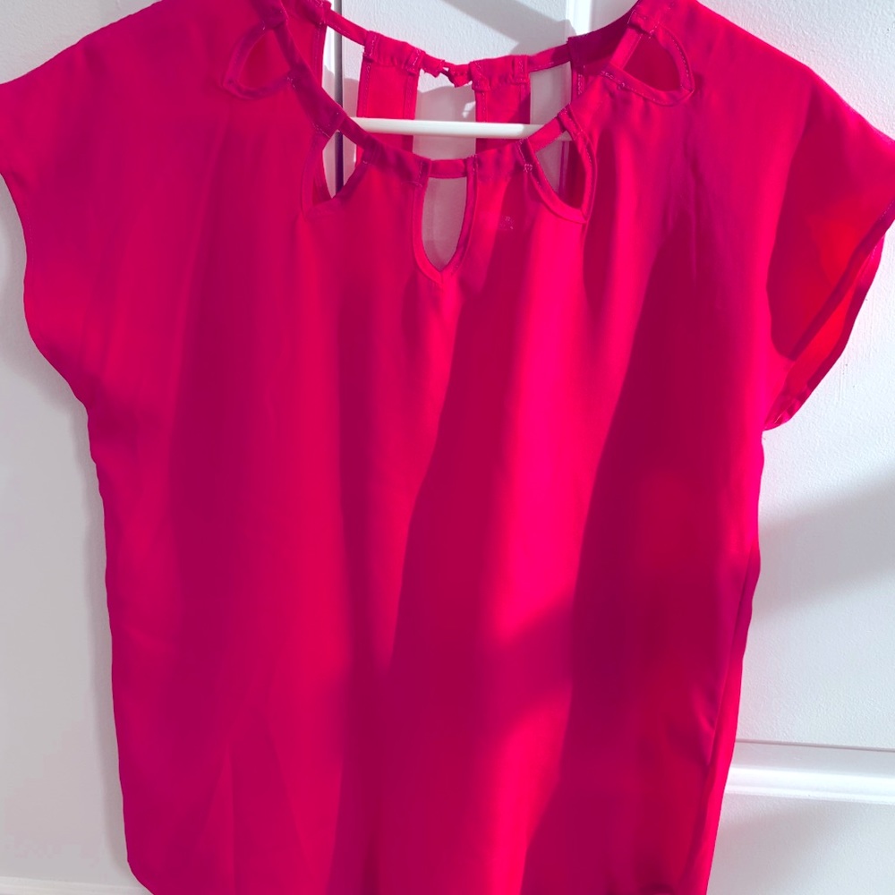Hot pink blouse